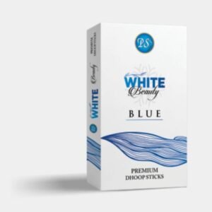 White beauty Blue Dhoop Sticks (18 grams) from Chandas Perfumes